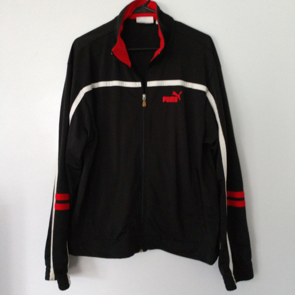 red puma tracksuit top